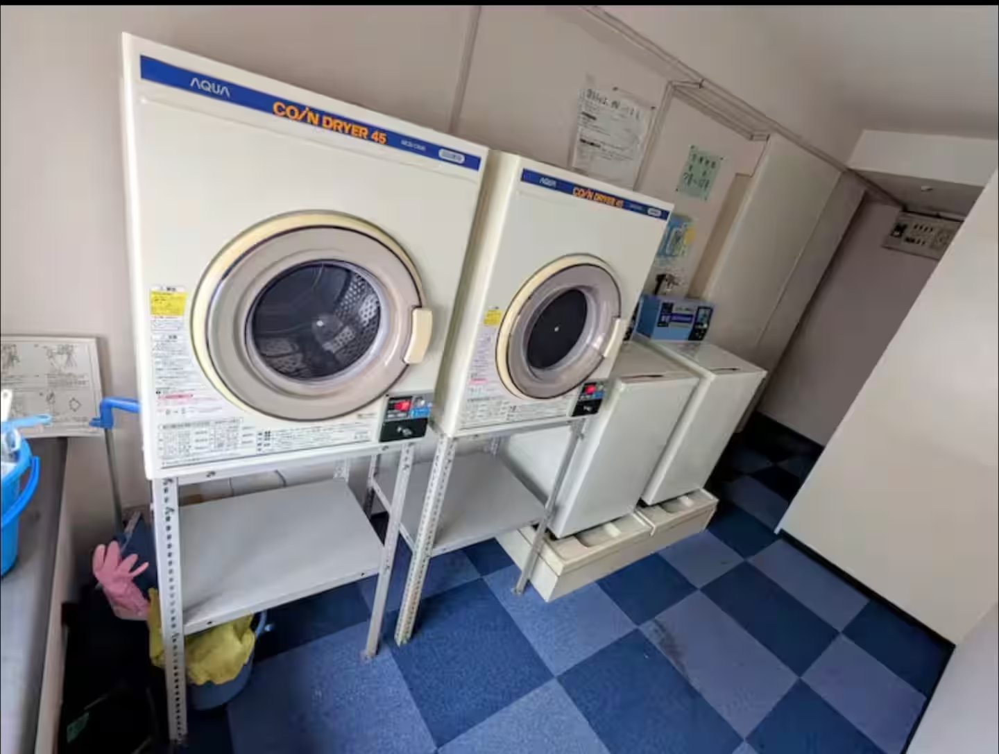 Coin-operated washer & dryer in the building